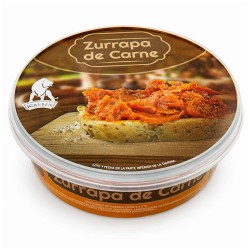 zurrapa de carne ibérica bañada en manteca colorada, comprar embutidos artesanos de la serrania de ronda en benaojan