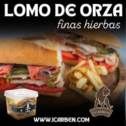 LOMO DE ORZA  EN ACEITE A LAS FINAS HIERBAS