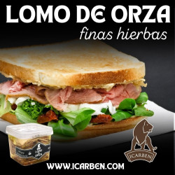 LOMO DE ORZA  EN ACEITE A LAS FINAS HIERBAS